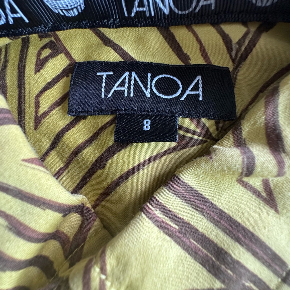 Tanoa Boys Aloha Shirt size 8 Yellow and Brown - Picture 2 of 2